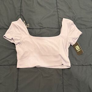 Ideology Light Purple Crop Top